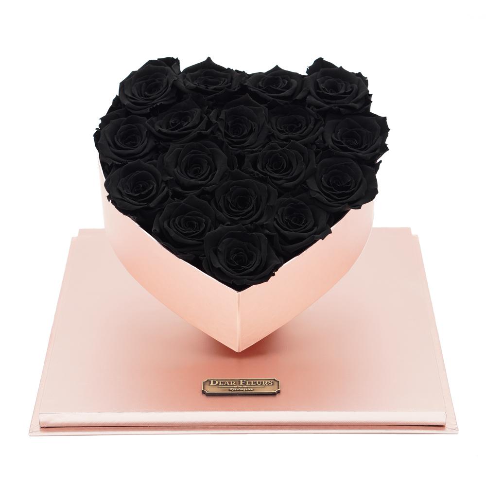 Heart-Shaped Acrylic Box of 6 Infinity Roses – Privé Roses