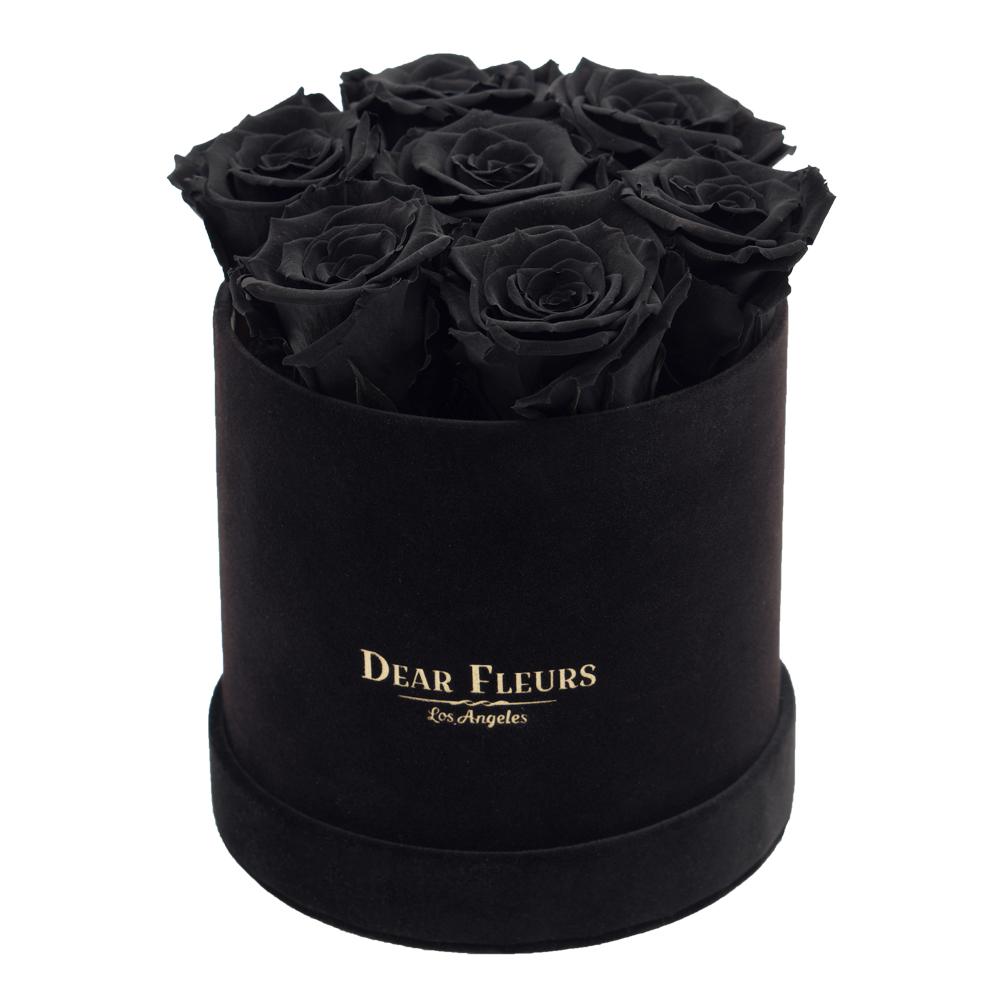 Dear Fleurs Classic Velvet Roses Black Classic Velvet Roses - Black Box
