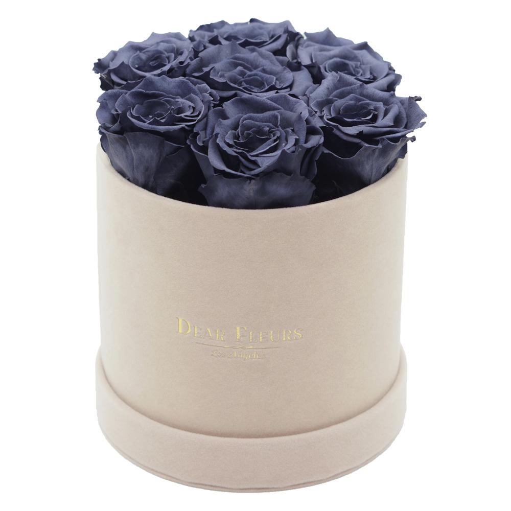 Dear Fleurs Classic Velvet Roses Gray Classic Velvet Roses - Beige Box