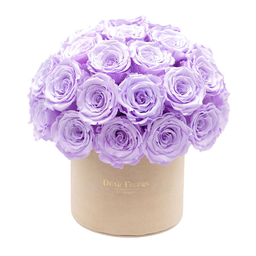 Dear Fleurs Dome Velvet Roses Dome Velvet Roses - Beige Box
