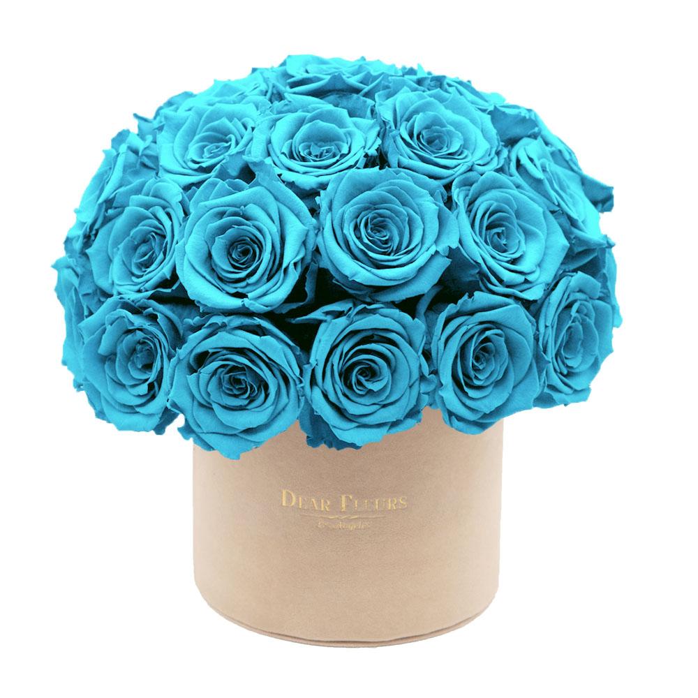 Dear Fleurs Dome Velvet Roses Dome Velvet Roses - Beige Box