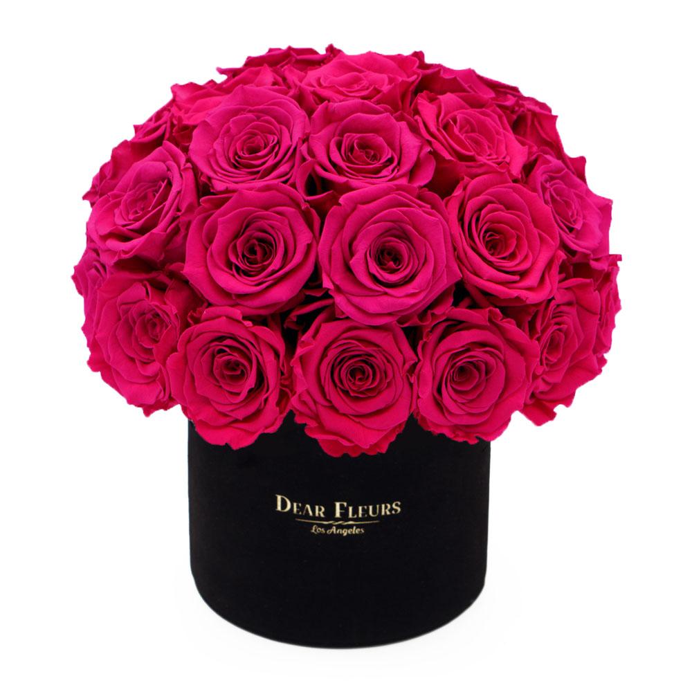 Dear Fleurs Dome Velvet Roses Dome Velvet Roses - Black Box
