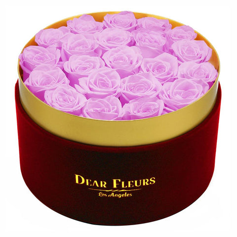 Large Velvet Roses - Red Box