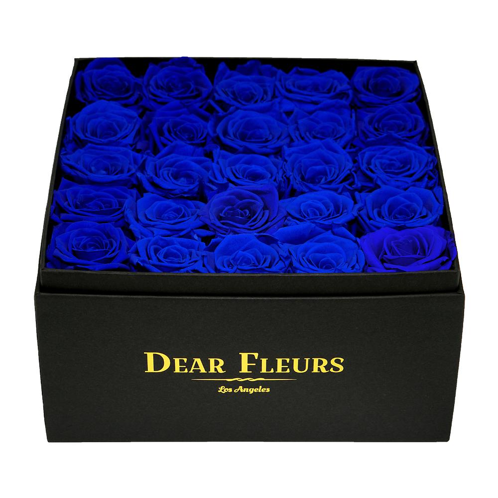 Dear Fleurs Medium Square Roses Royal Blue Medium Square Roses