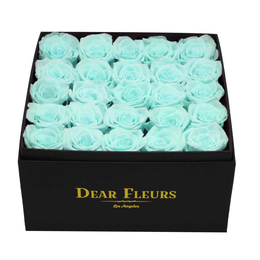 Dear Fleurs Medium Square Roses Tiffany Blue Medium Square Roses