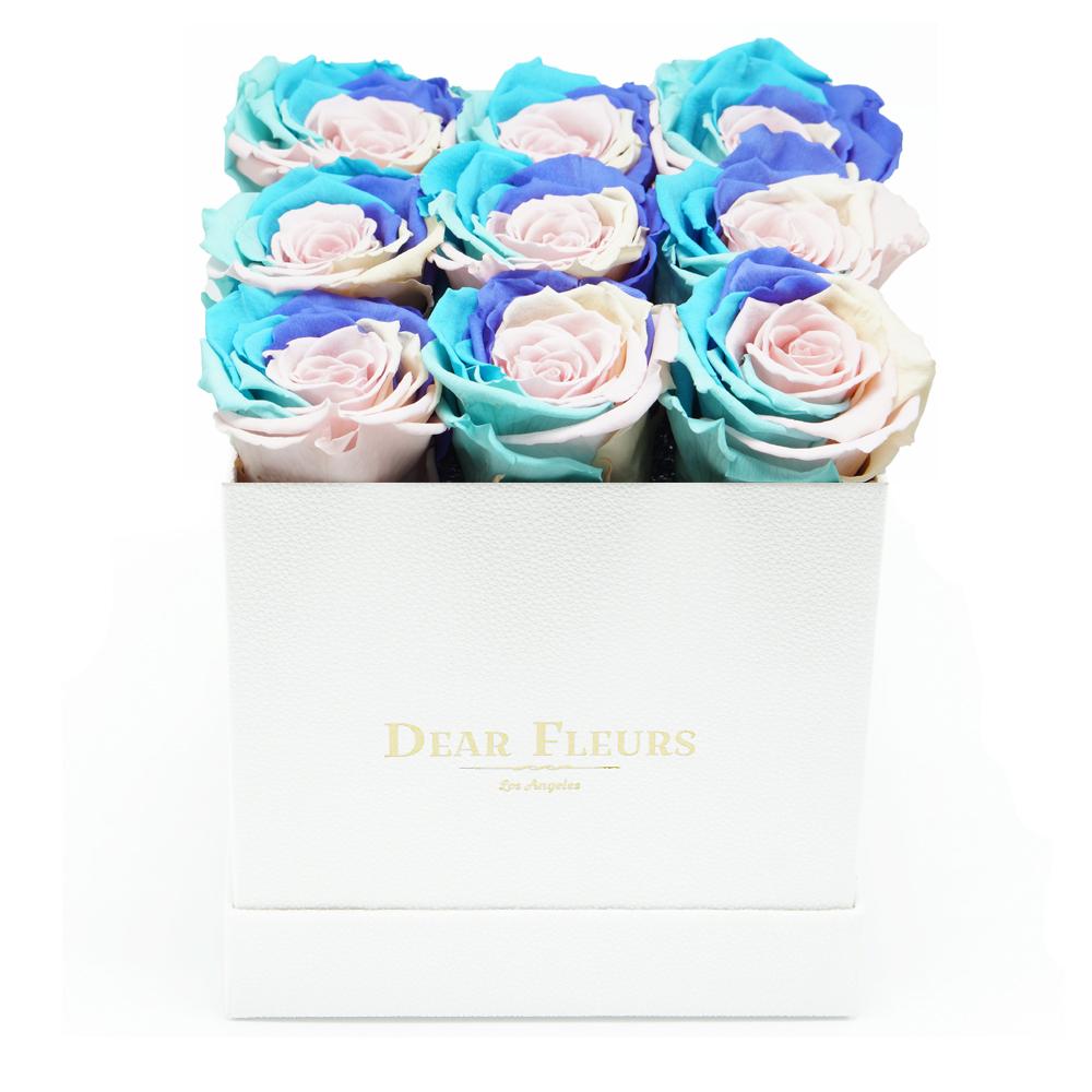 Dear Fleurs Nona Roses Candy Rainbow Nona Roses - White Box