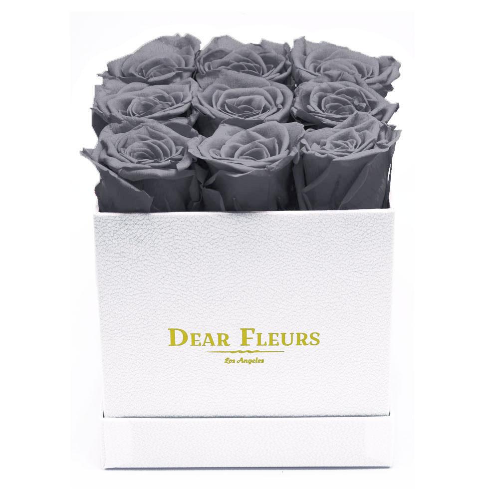 Dear Fleurs Nona Roses Gray Nona Roses - White Box