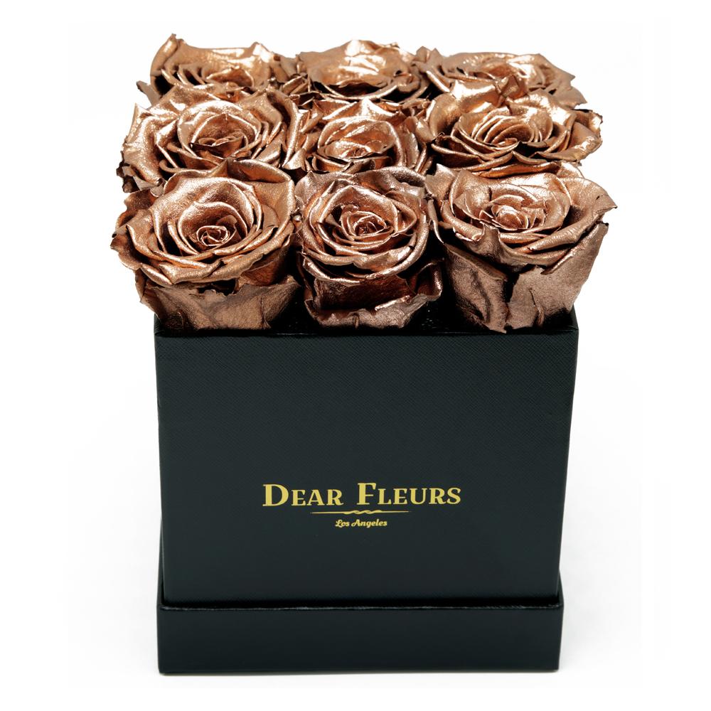 Dear Fleurs Nona Roses Metal Copper Nona Roses - Black Box