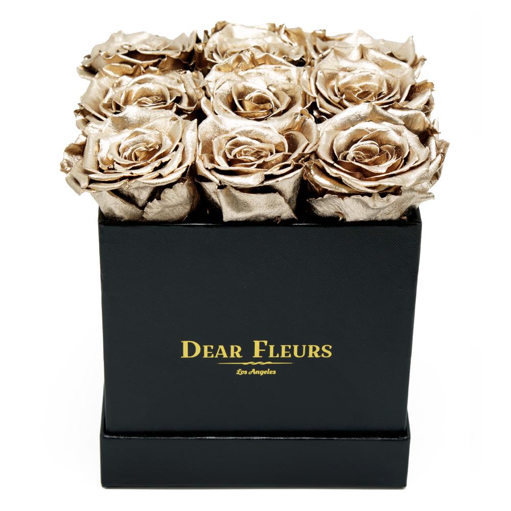 Dear Fleurs Nona Roses Metal Gold Nona Roses - Black Box