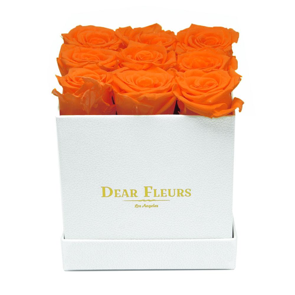 Dear Fleurs Nona Roses Orange Nona Roses - White Box