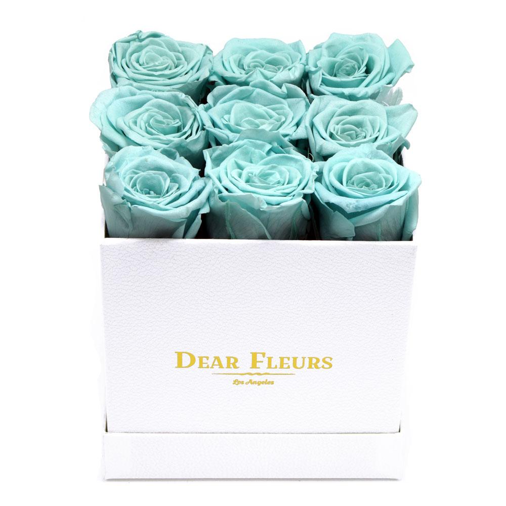Dear Fleurs Nona Roses Tiffany Blue Nona Roses - White Box