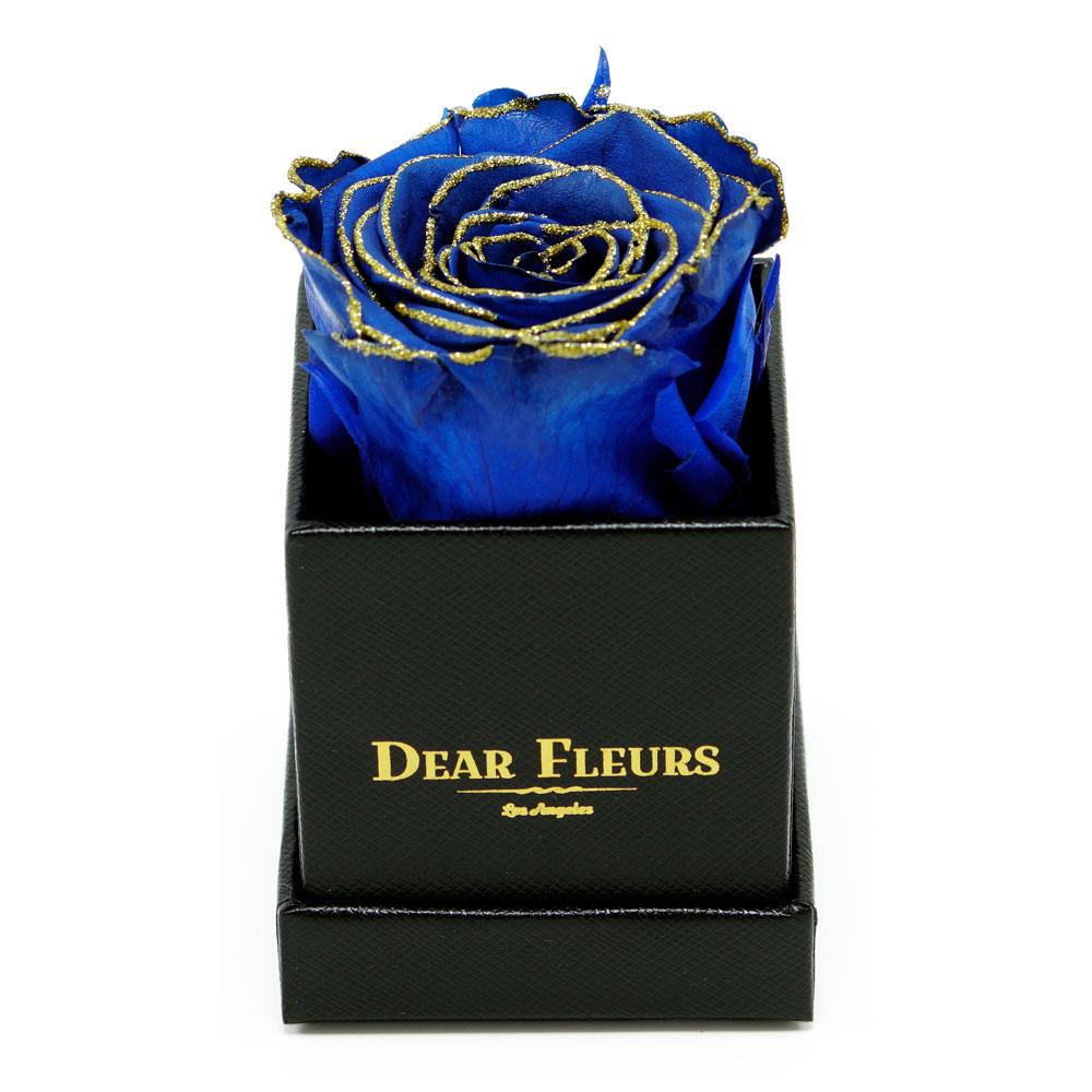 Dear Fleurs Petit Rose Blue Glitter Petit Rose - Black Box