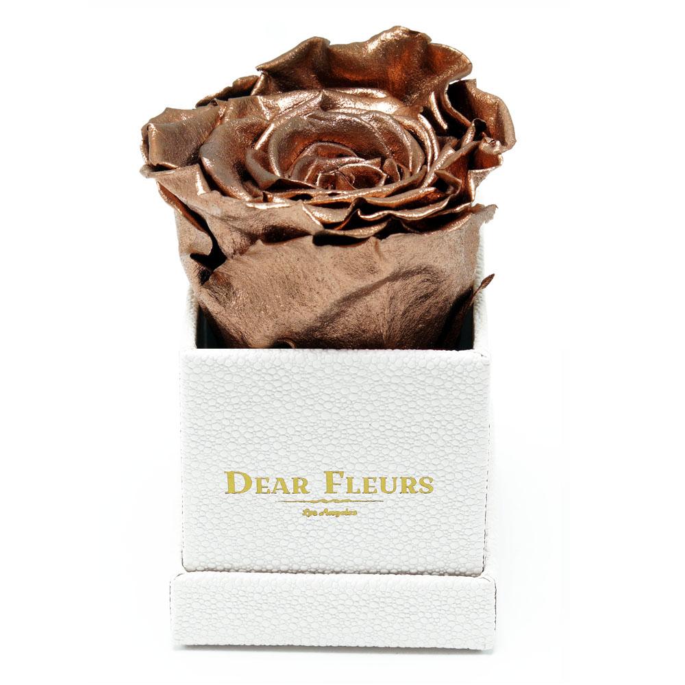Dear Fleurs Petit Rose Metal Copper Petit Rose - White Box