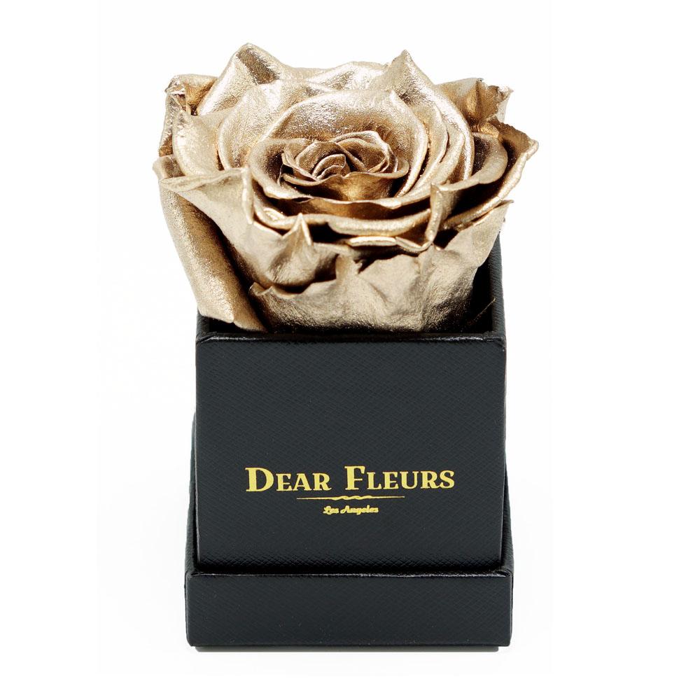 Dear Fleurs Petit Rose Metal Gold Petit Rose - Black Box