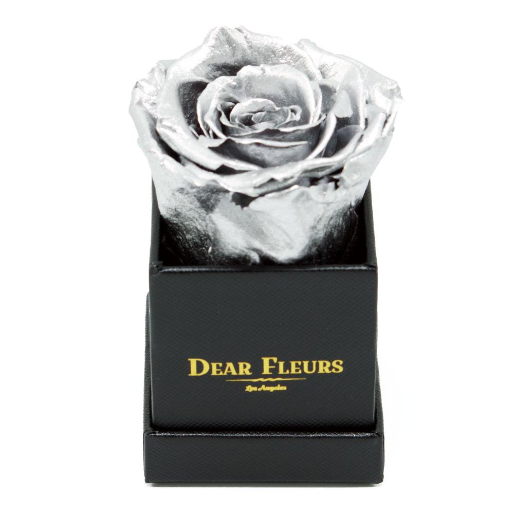 Dear Fleurs Petit Rose Metal Silver Petit Rose - Black Box