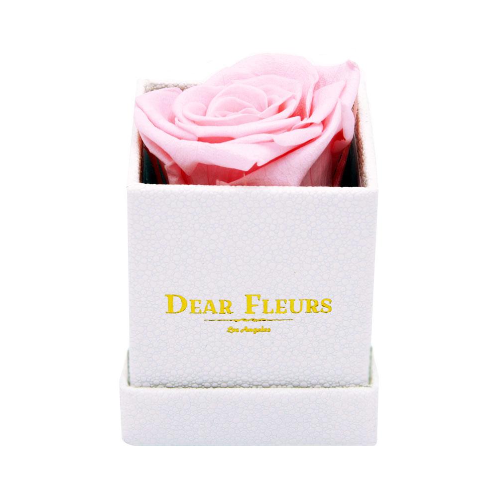 Dear Fleurs Petit Rose Rose Quartz Pink Petit Rose - White Box