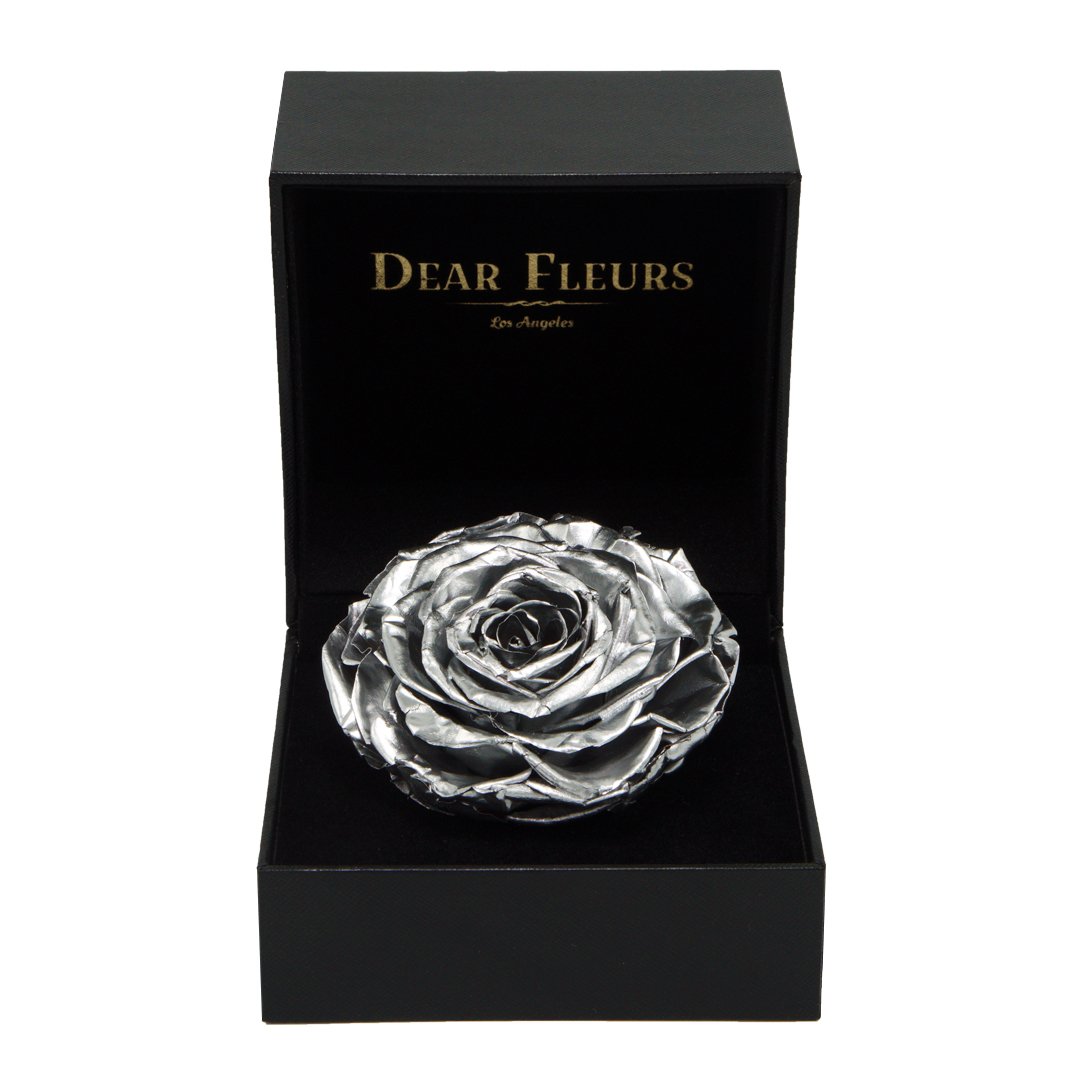 Dear Fleurs Premium Rose Metal Silver Premium Rose
