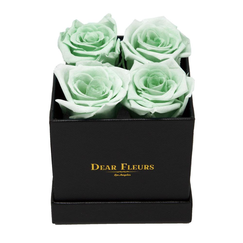 Dear Fleurs Small Square Roses Apple Green Small Square Roses - Black Box