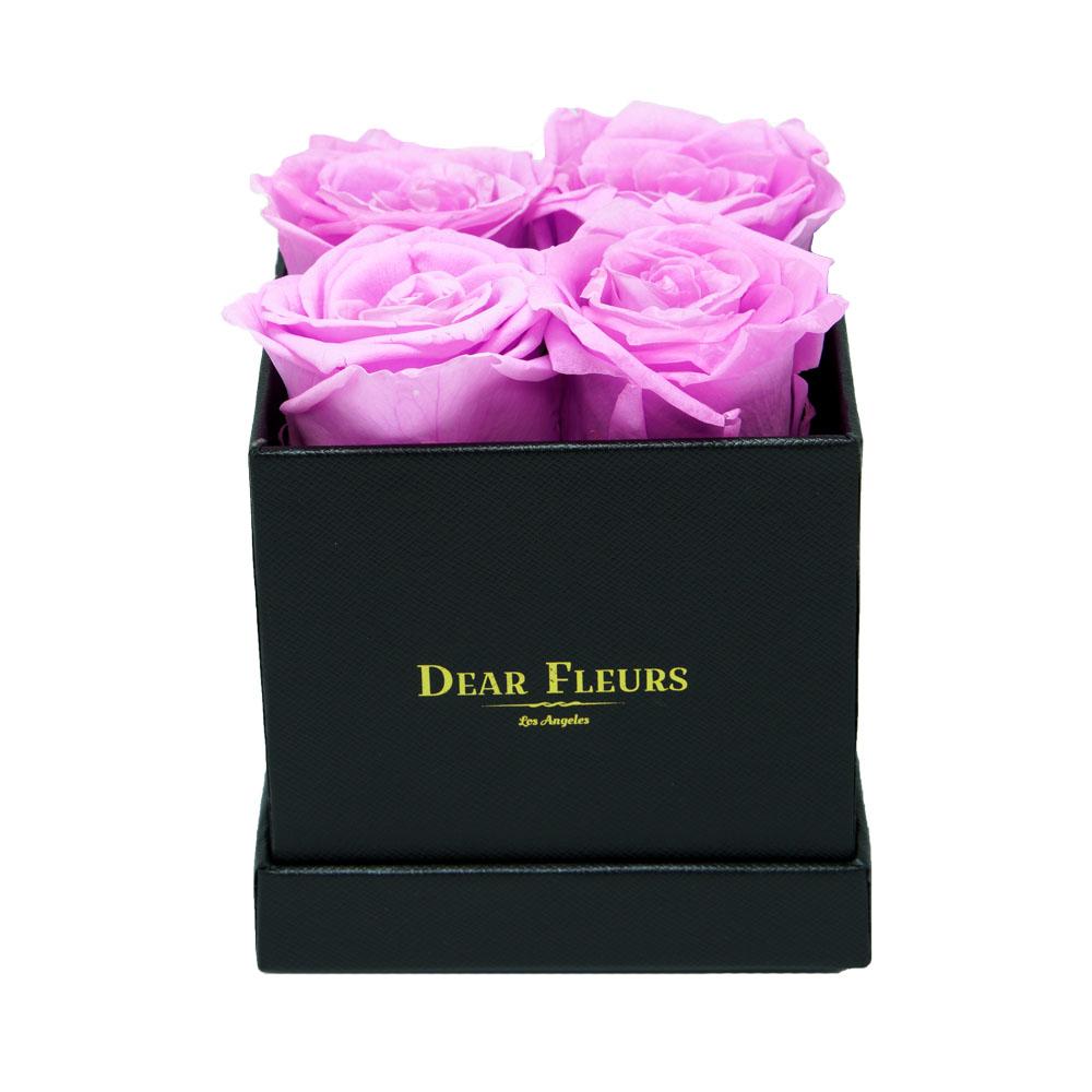 Dear Fleurs Small Square Roses Bubblegum Pink Small Square Roses - Black Box