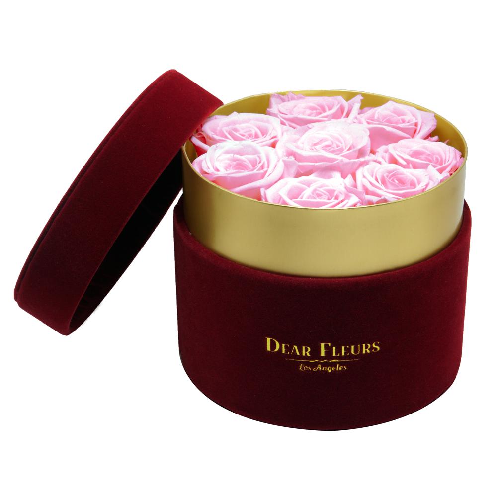 Dear Fleurs Small Velvet Roses Small Velvet Roses - Red Box